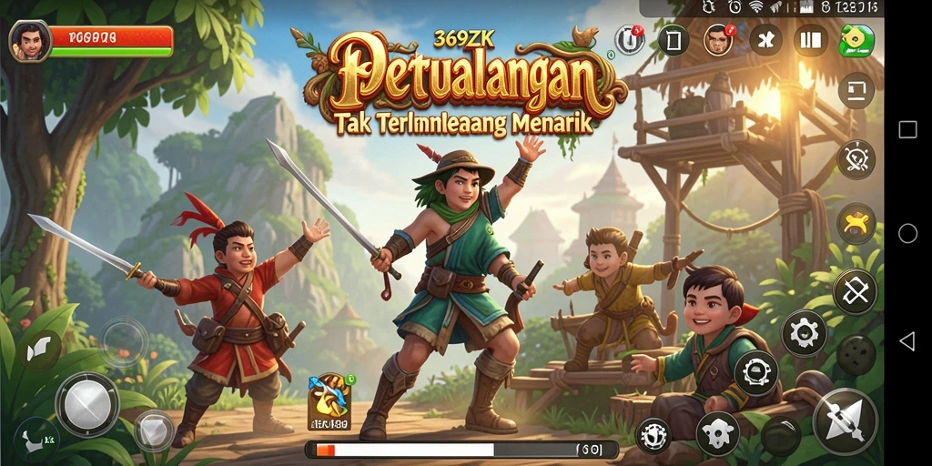 Tampilan gameplay menarik di dunia petualangan 369ZK.