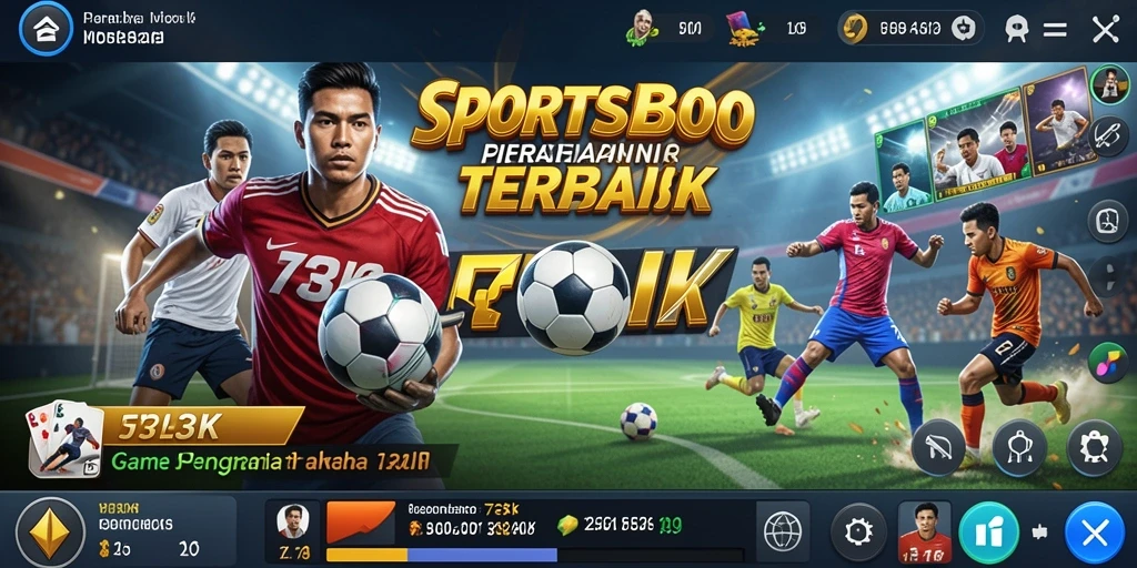 Screenshot yang menampilkan peluang taruhan dalam permainan Sportsbook.