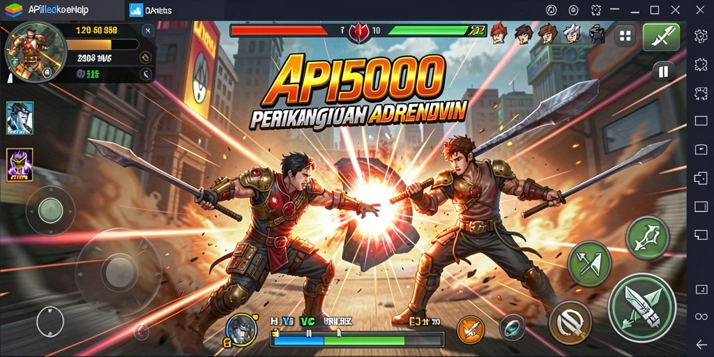 Gameplay seru API5000 dengan aksi pertarungan mendebarkan.