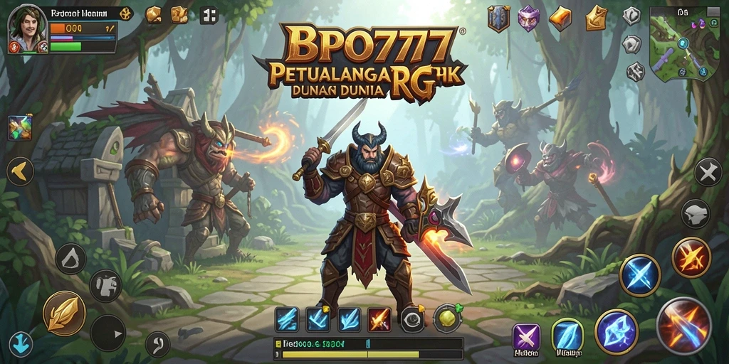 Screenshot BPO777 menampilkan pertarungan seru dengan visual yang memukau.