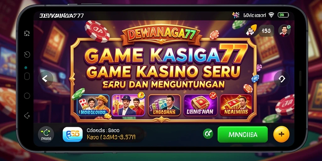 Screenshot DEWANAGA77 menampilkan gameplay seru di Kasino.
