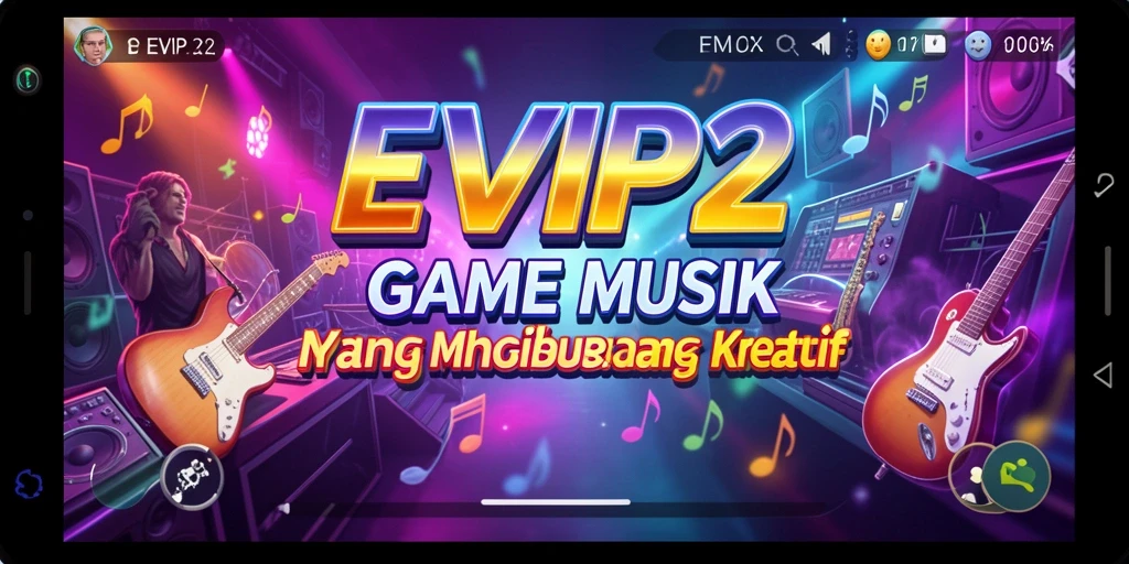 Screenshot EVIP2 menampilkan gameplay yang seru dan interaktif dalam musik.