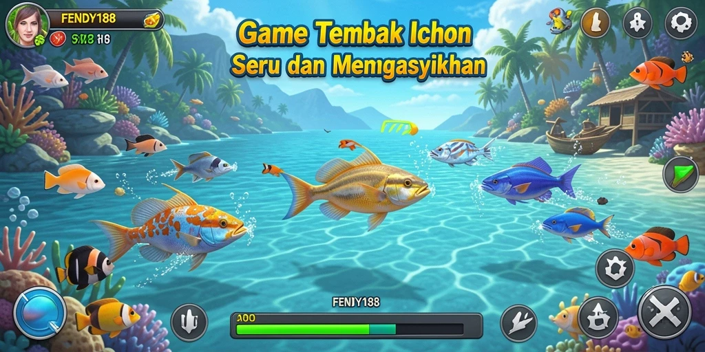 Tampilan menarik dari gameplay Tembak Ikan FENDY188.