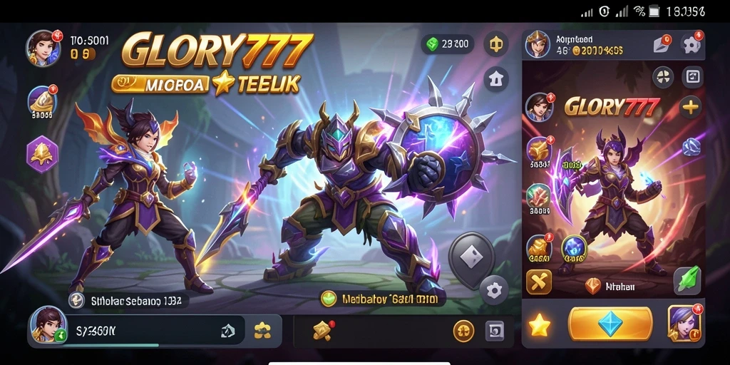 Tampilan antarmuka GLORY777 yang intuitif dan ramah pengguna.