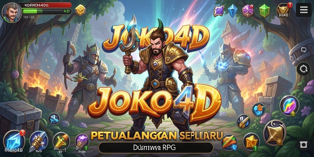 Tampilan gameplay epik dari JOKO4D yang penuh petualangan.