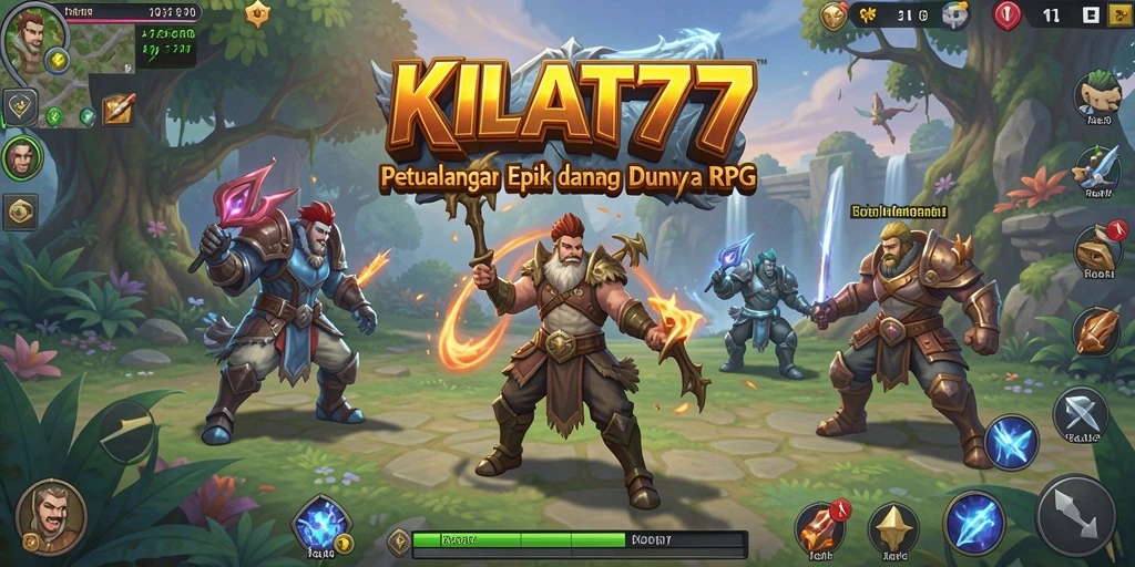 Screenshot KILAT77 menampilkan aksi pertempuran yang intens dan epik.