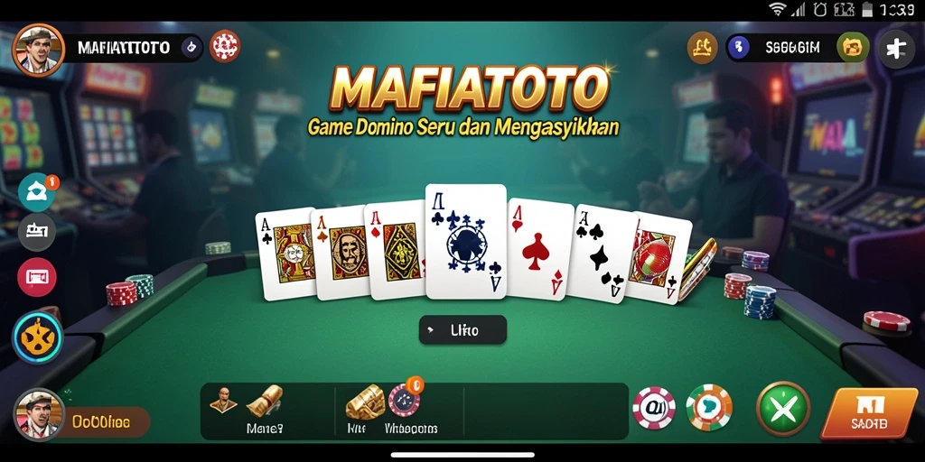 Tangkapan layar MAFIATOTO menampilkan aksi seru permainan Domino.