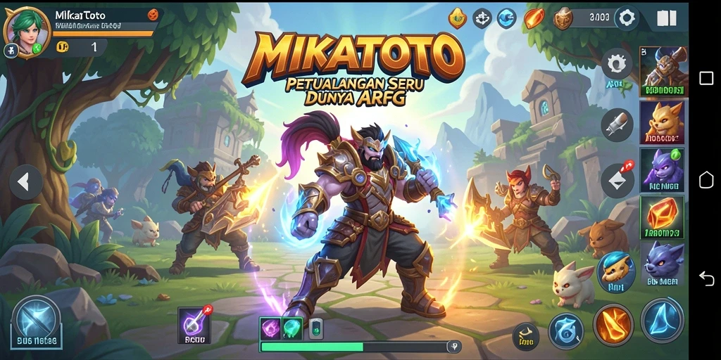 Screenshot gameplay <strong>MIKATOTO</strong> menunjukkan aksi seru dalam pertarungan ARPG.