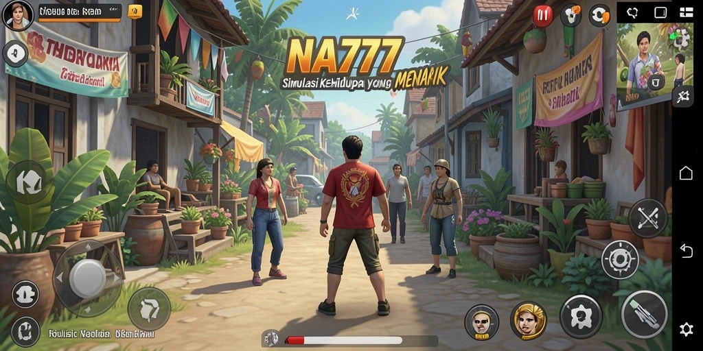 Pengalaman gameplay seru dalam NA777, game simulasi kehidupan.
