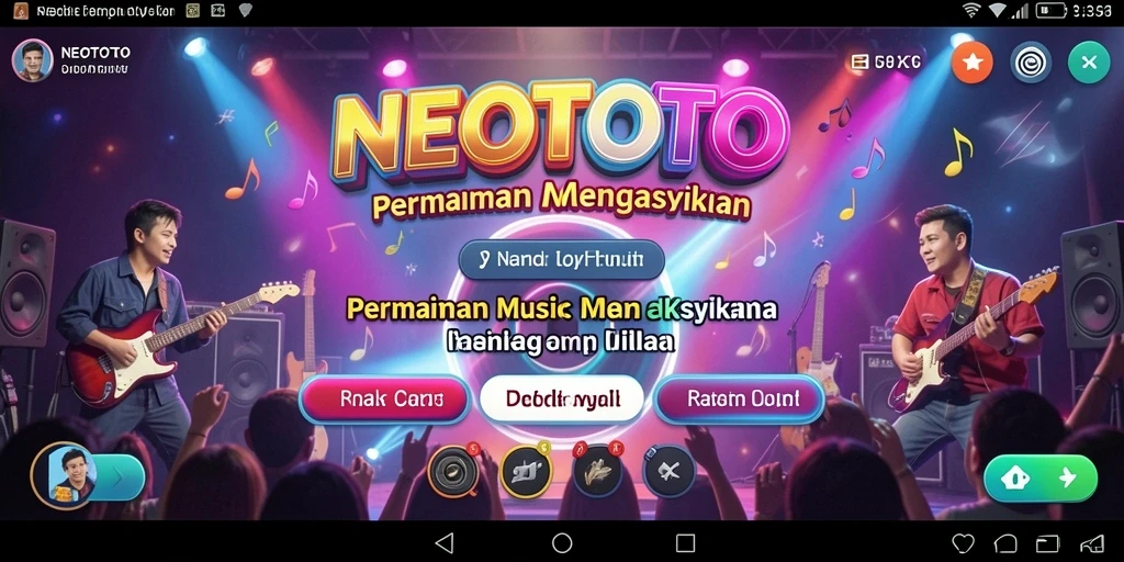 Gameplay NEOTOTO menampilkan berbagai genre musik yang mengasyikkan.