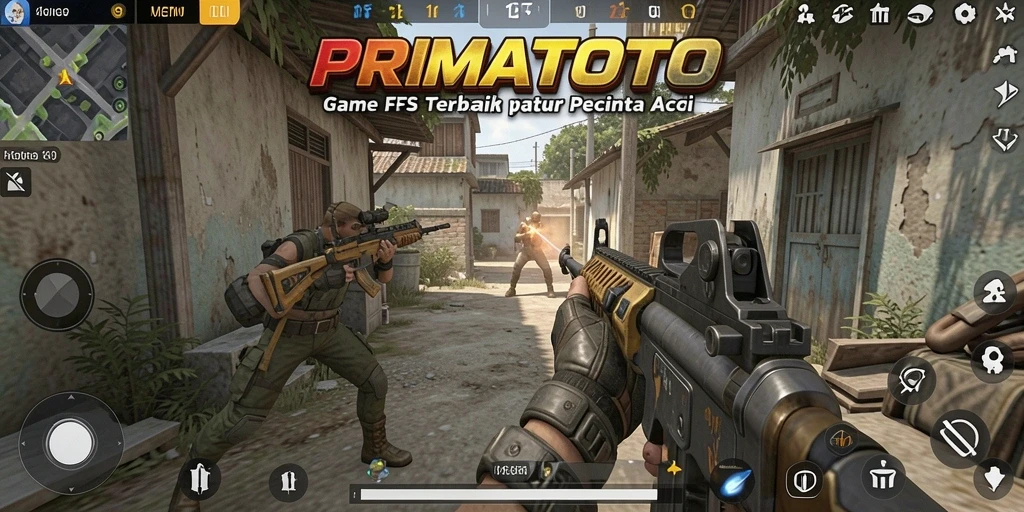 Tampilan gameplay mendebarkan dari PRIMATOTO yang penuh aksi.