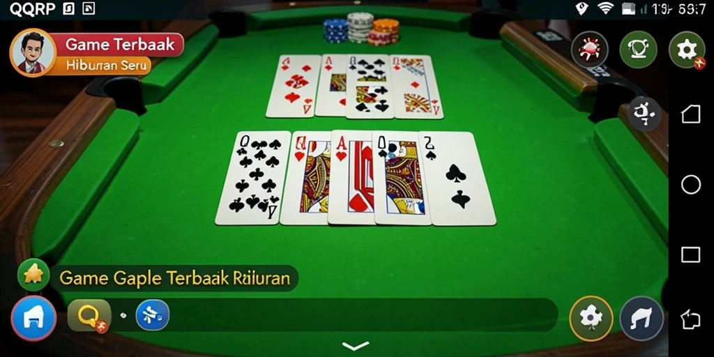 Gameplay seru dan interaktif game gaple QQRP.