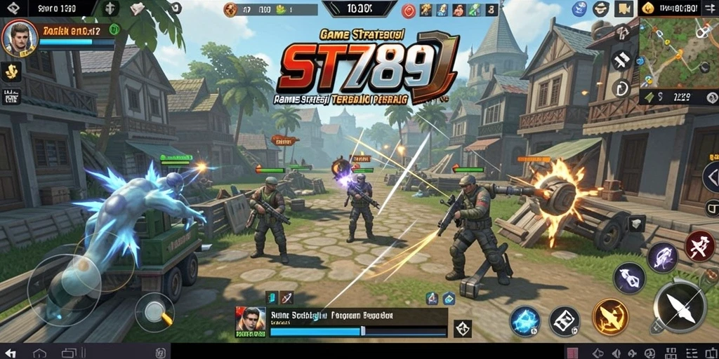 Tangkapan layar gameplay ST789 yang menunjukkan pertempuran strategi.