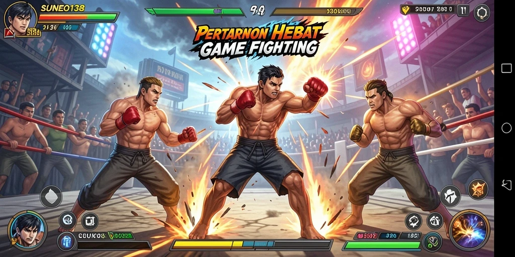 Gameplay SUNEO138 menampilkan pertarungan seru dan karakter unik.
