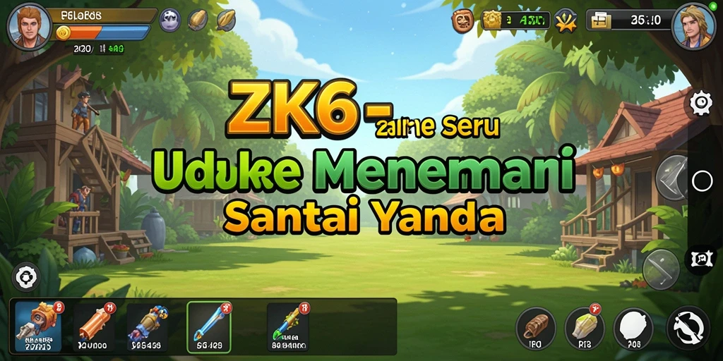 Screenshot gameplay ZK6 menampilkan berbagai karakter dan aktivitas Idle.